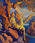Maxfield Parrish Night is Fled painting